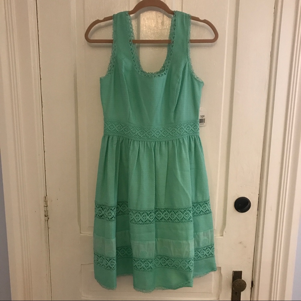 Jessica Simpson Mint Green Lace Dress - Picture 3 of 6